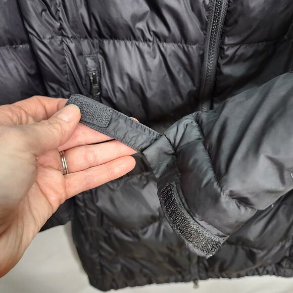 The North Face 550 Women's Black Puffer Quilted Long Hooded Winter Coat Size XS - Picture 5 of 15